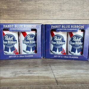 Pabst Blue Ribbon Signature Glass Set
